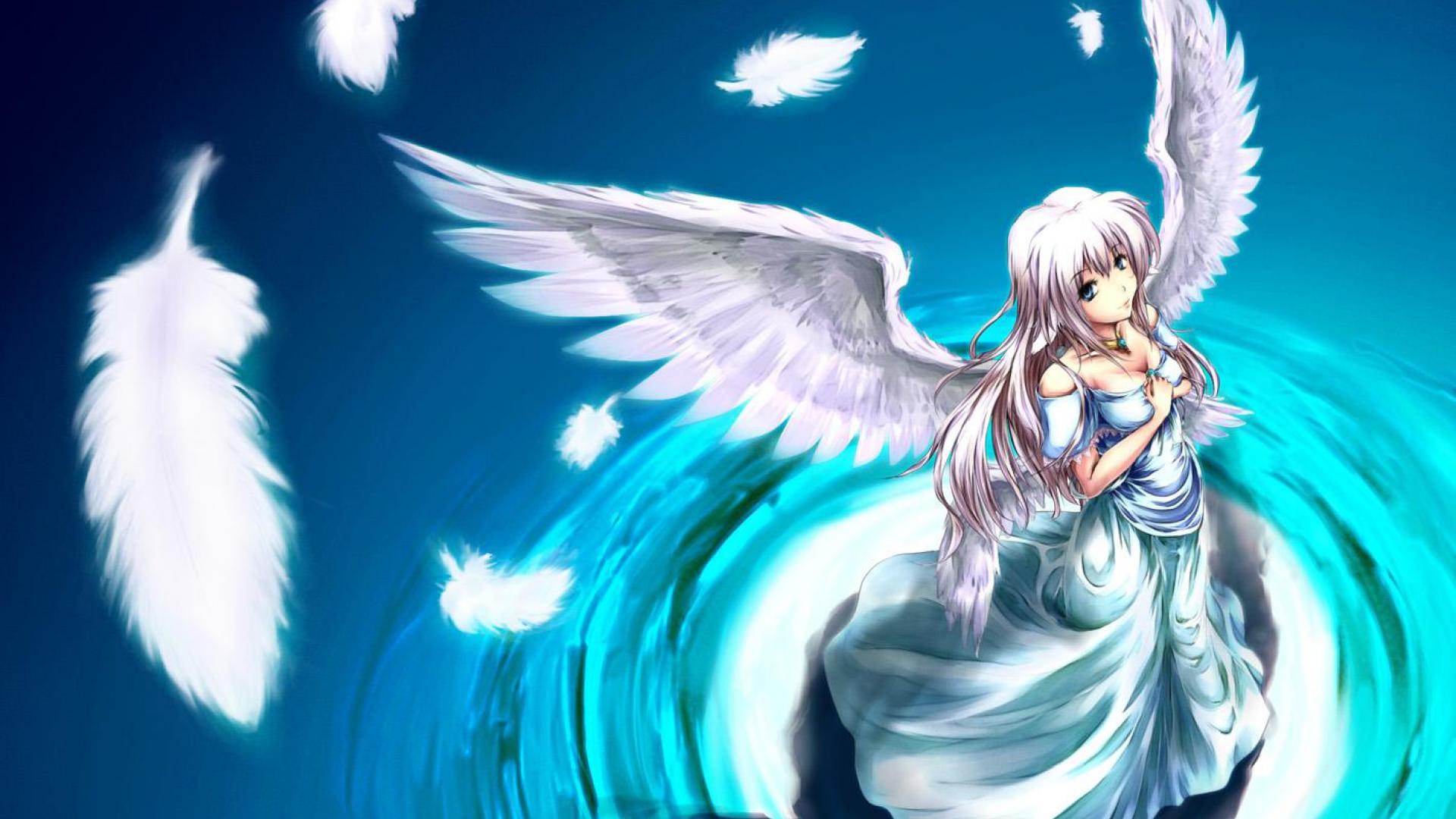 fond d'écran ange anime,ange,oeuvre de cg,créature surnaturelle,personnage fictif,anime