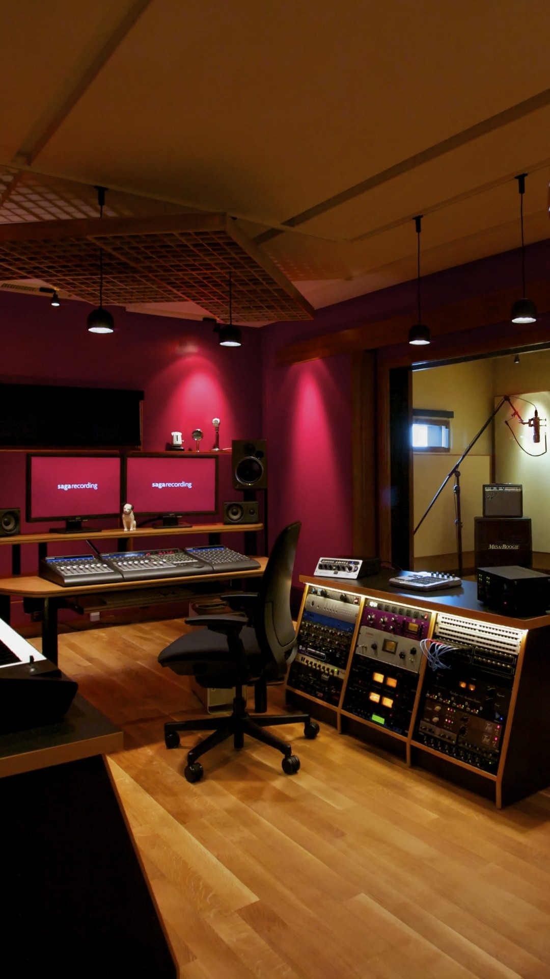 studio wallpaper hd,room,recording studio,interior design,building,furniture