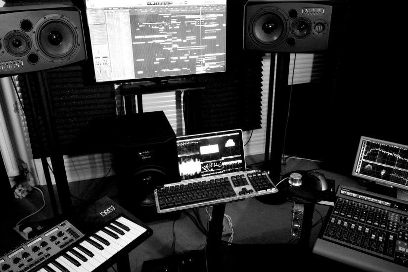 studio wallpaper hd,workstation musicale,studio,equipaggiamento audio,studio di registrazione,strumento musicale elettronico
