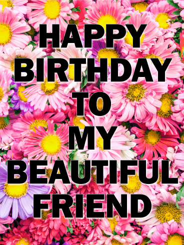 happy birthday friend wallpaper,text,flower,font,plant,spring