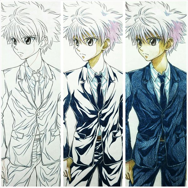 killua zoldyck fond d'écran hd,dessin animé,anime,illustration,ouvrages d'art