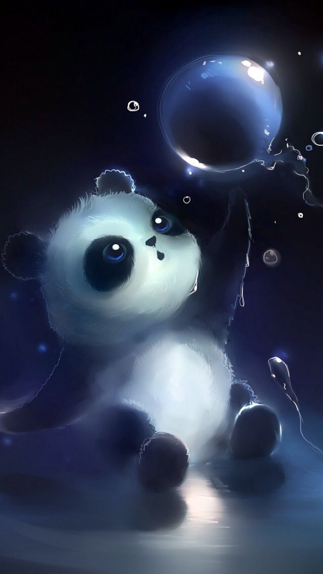 panda anime wallpaper,animierter cartoon,karikatur,animation,himmel,illustration