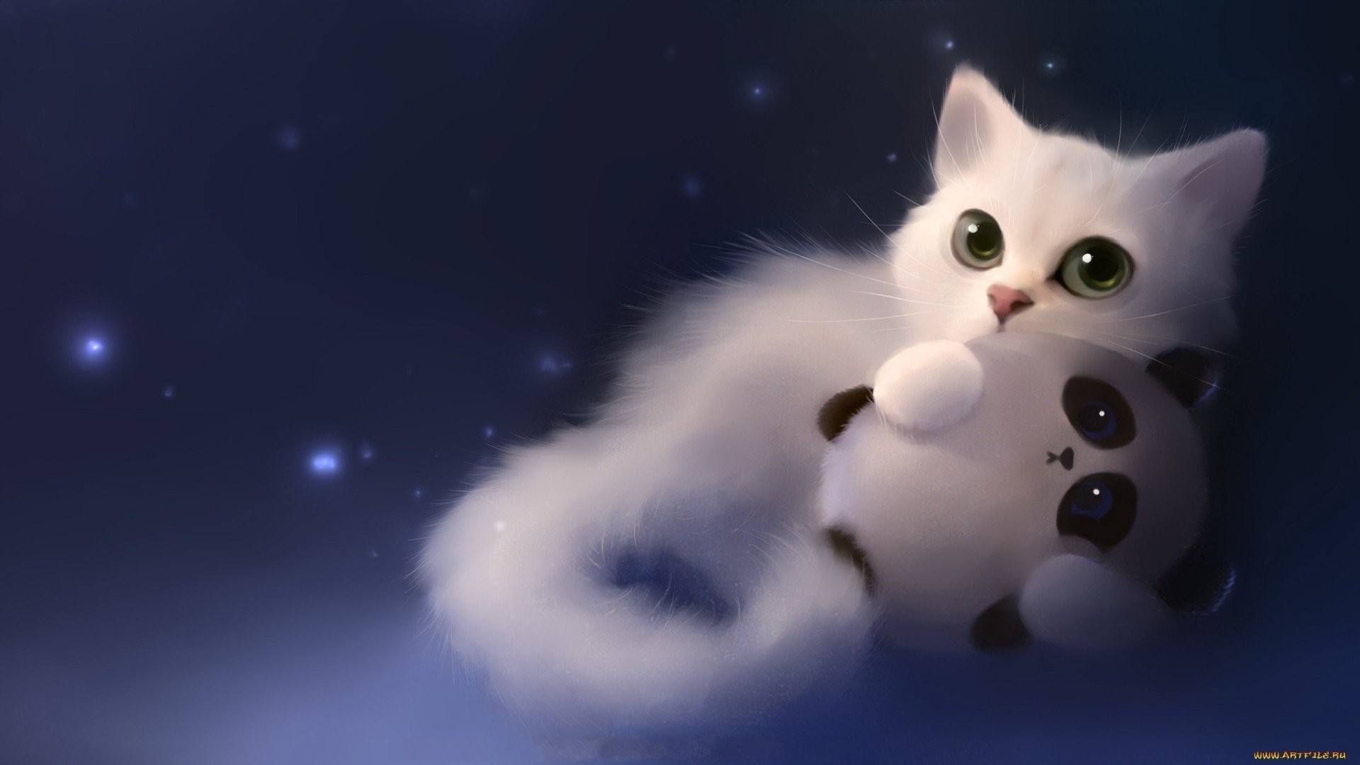 panda anime wallpaper,katze,weiß,felidae,kleine bis mittelgroße katzen,schnurrhaare