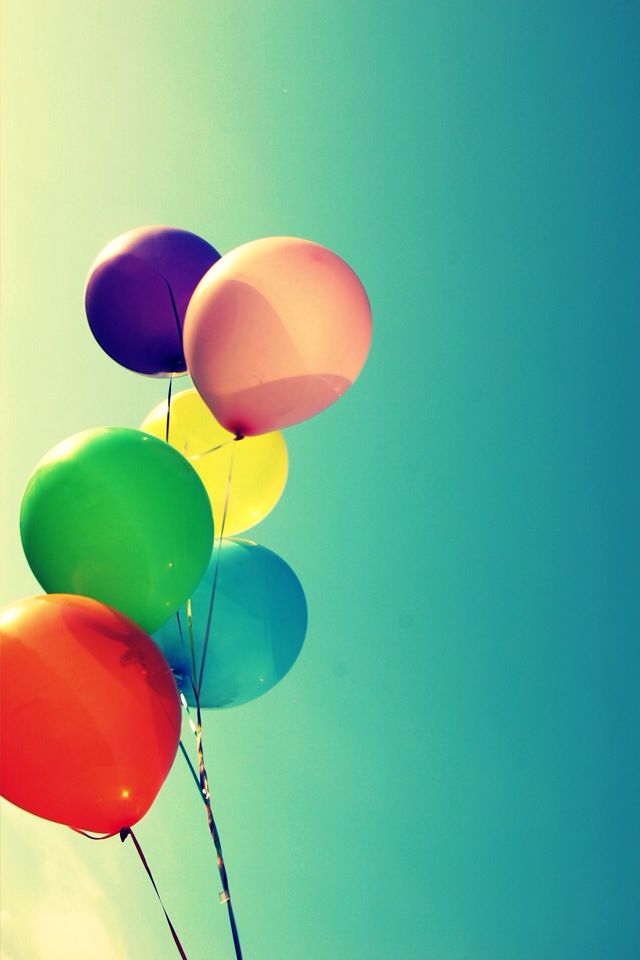 birthday wallpaper iphone,balloon,blue,sky,colorfulness,party supply