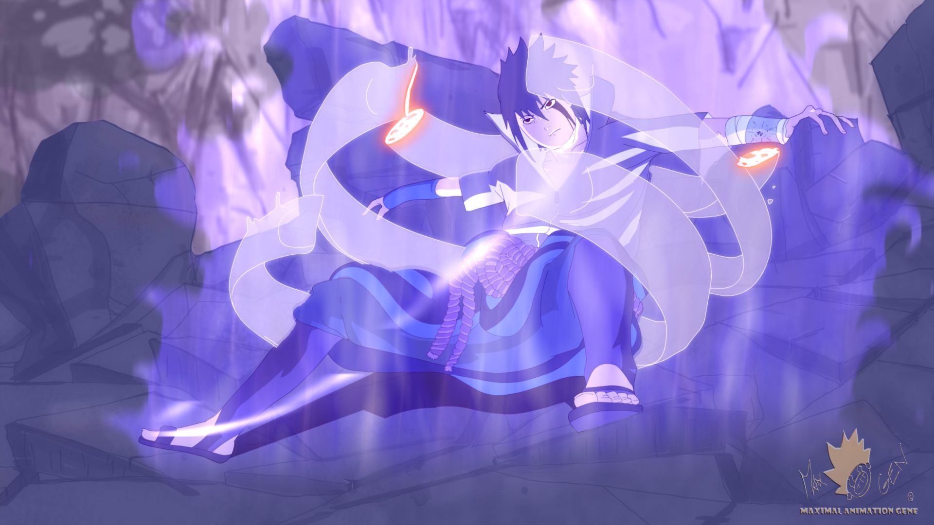 sasuke susanoo wallpaper hd,viola,viola,cielo,anime,personaggio fittizio