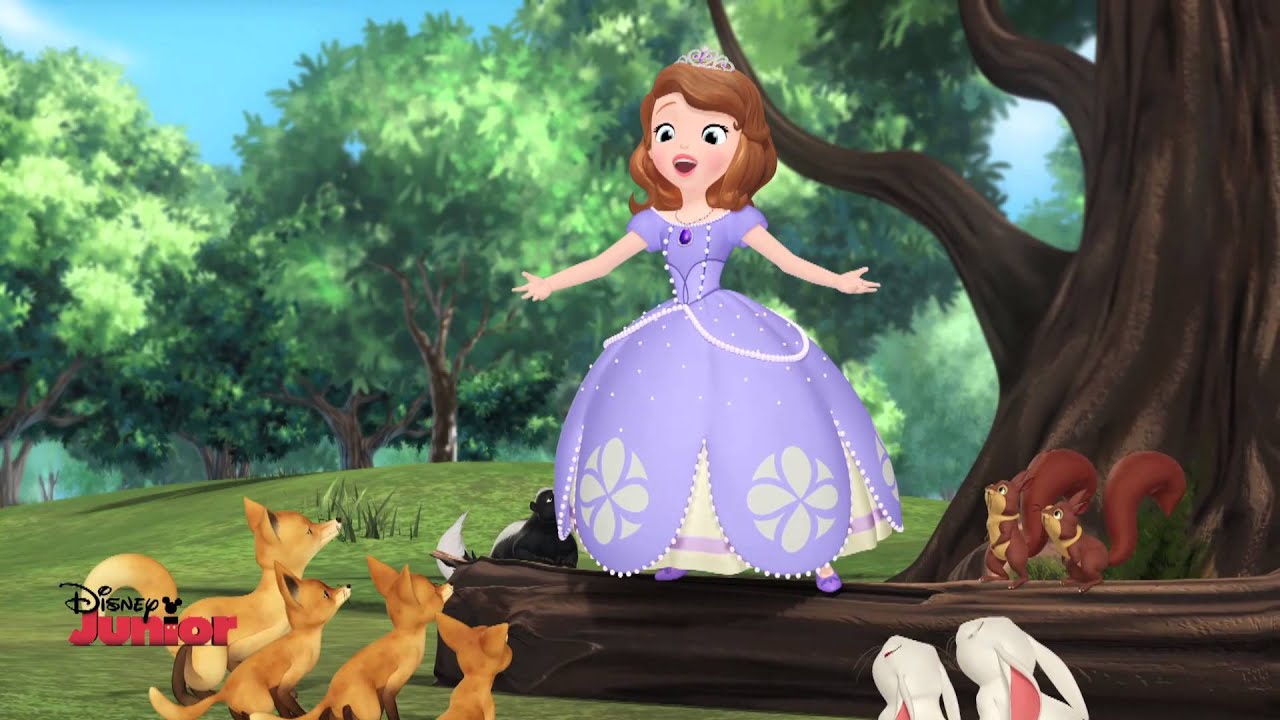 princess sofia wallpaper,animated cartoon,cartoon,fictional character,adventure game,fawn