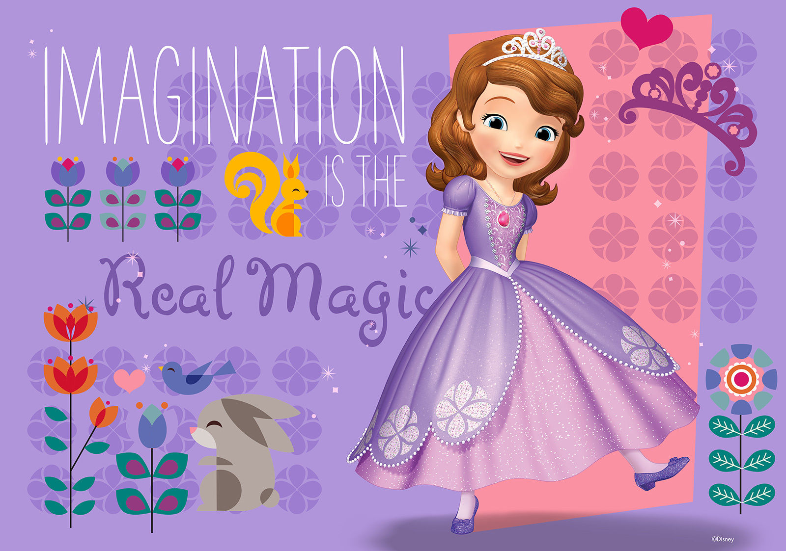 princess sofia wallpaper,doll,cartoon,lilac,text,pink