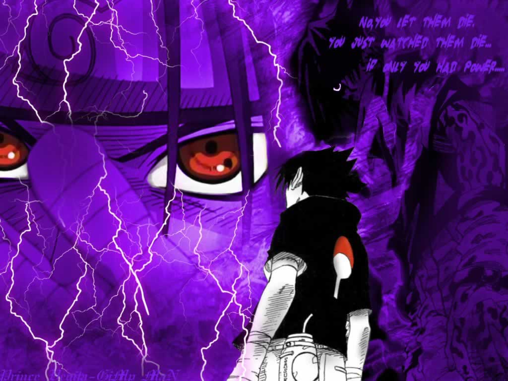 sasuke sharingan wallpaper,viola,viola,disegno grafico,anime,cg artwork