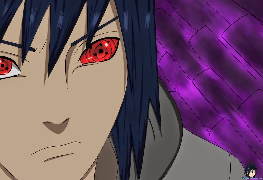 carta da parati sasuke rinnegan,viso,cartone animato,anime,cg artwork,viola