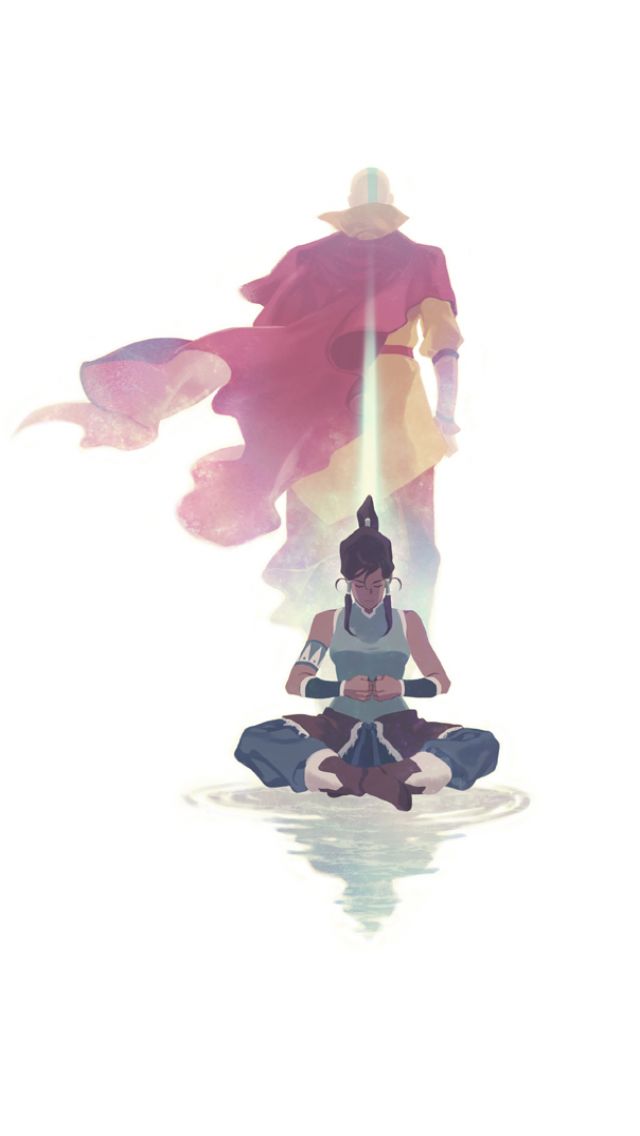 avatar iphone wallpaper,anime,illustration,meditation,artwork,fictional character