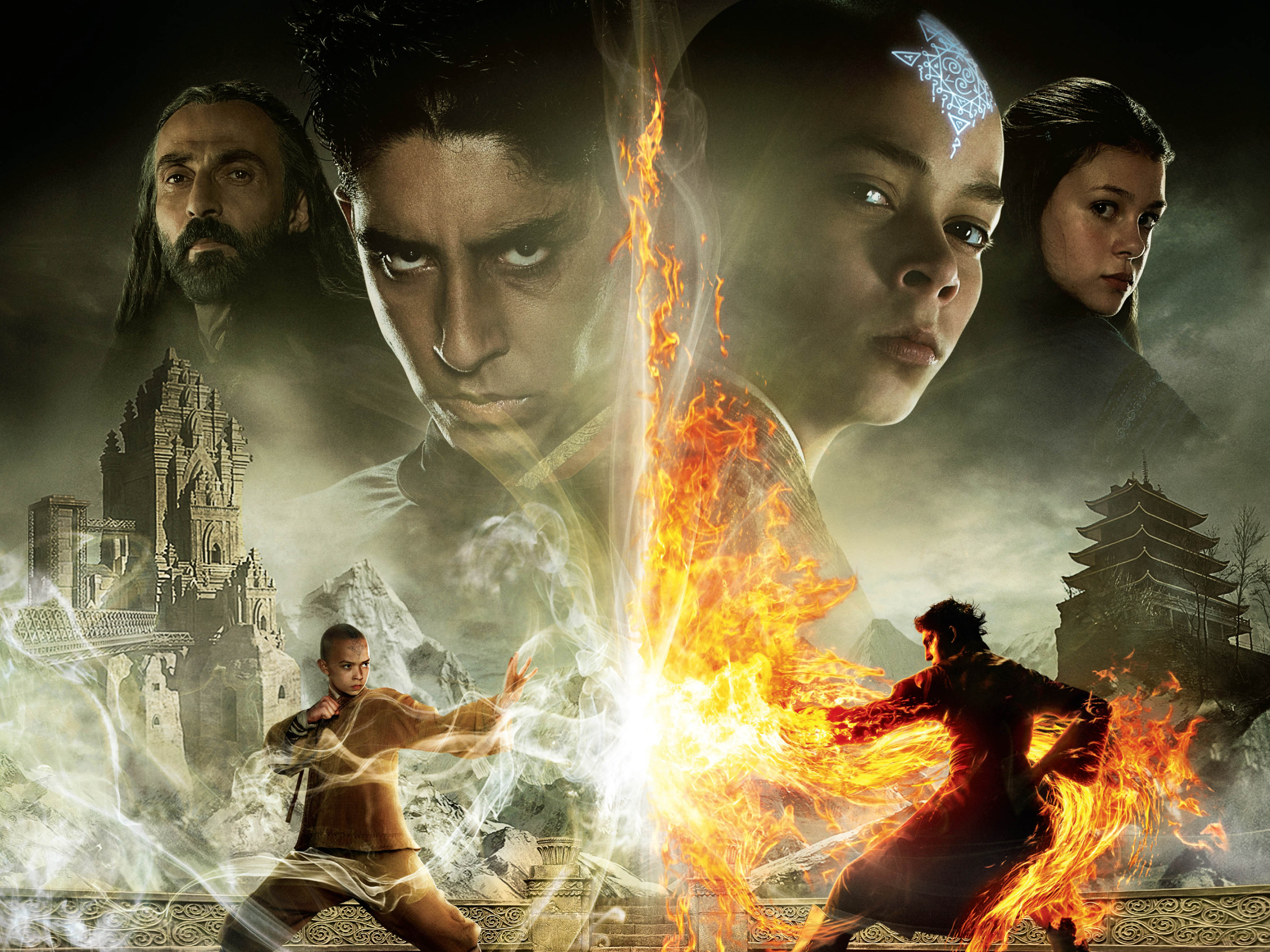 die letzte airbender tapete,film,cg kunstwerk,mensch,mythologie,poster