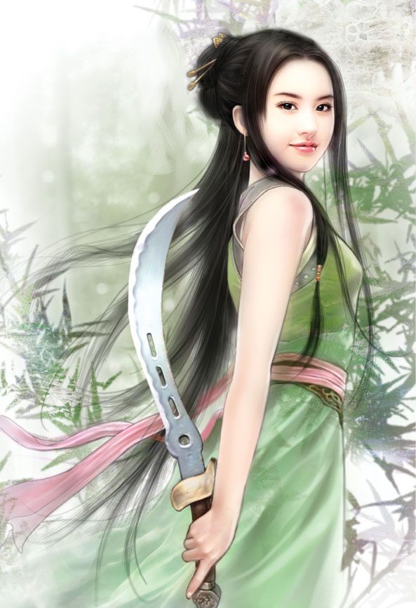 wallpaper heroine ka,green,beauty,shoulder,long hair,black hair