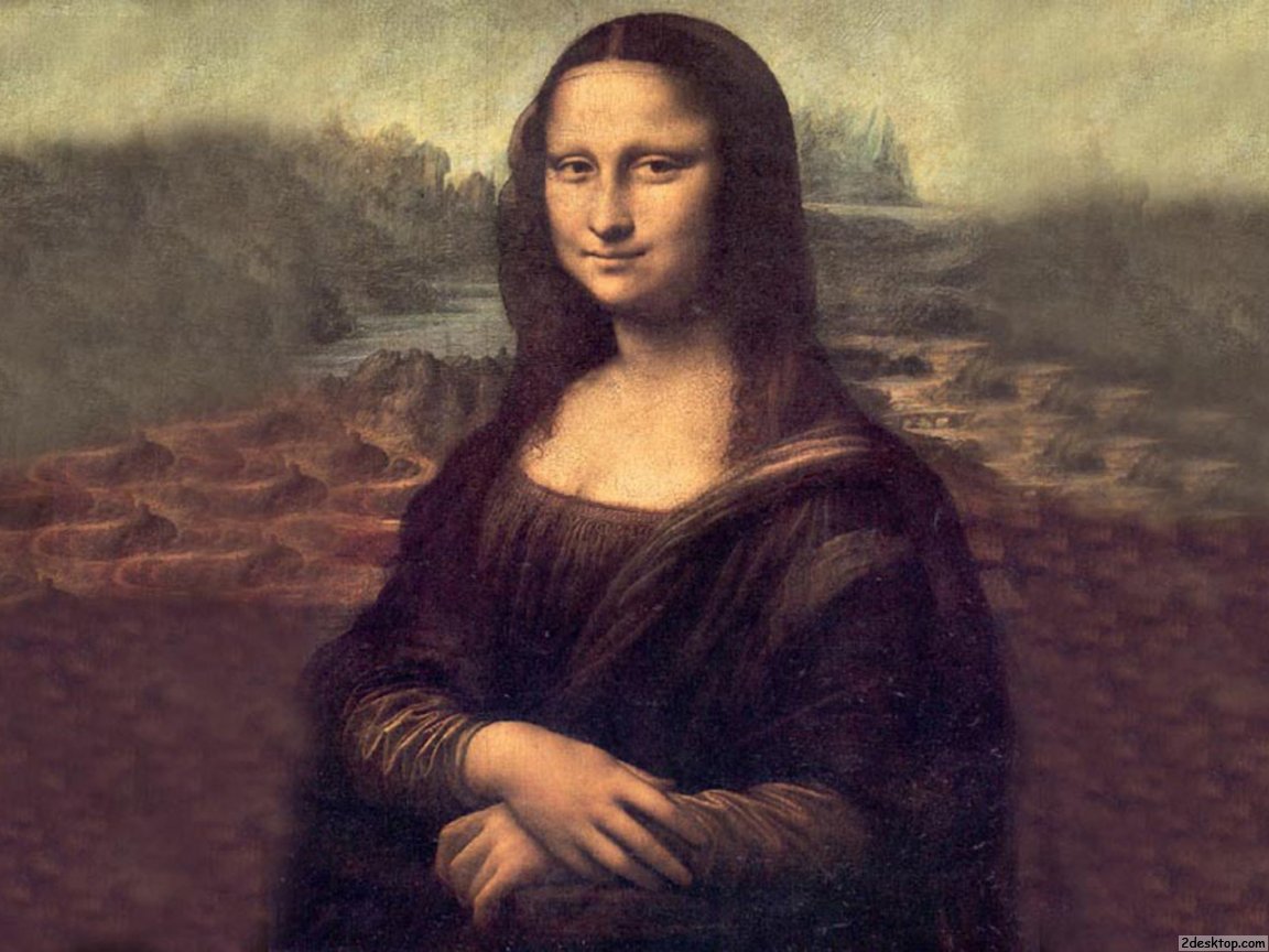 monalisa wallpaper,painting,portrait,art,long hair,visual arts