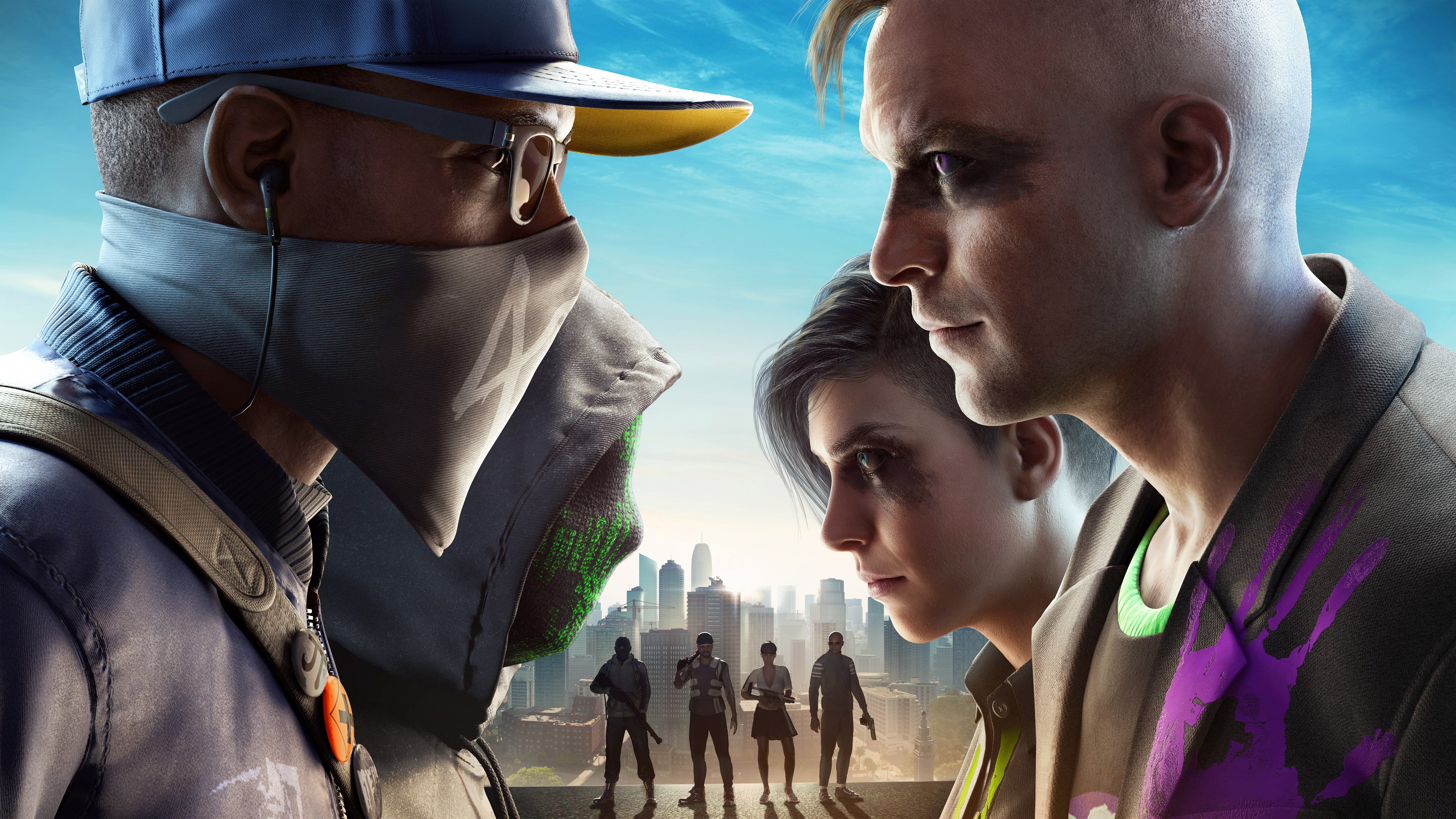 watch dogs 2 wallpaper 4k,gioco di avventura e azione,animazione,giochi,umano,film