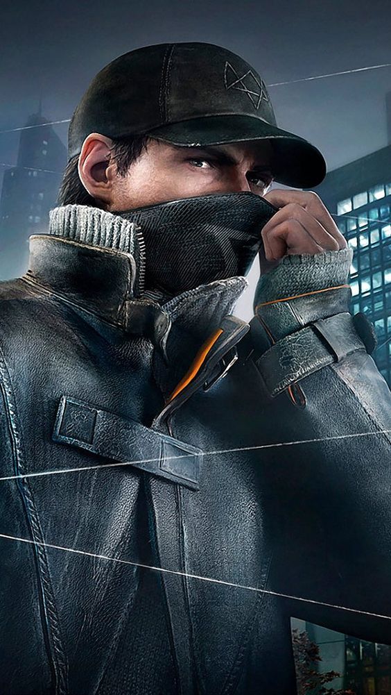 watch dogs 2 wallpaper iphone,jacket,movie,fictional character,leather jacket