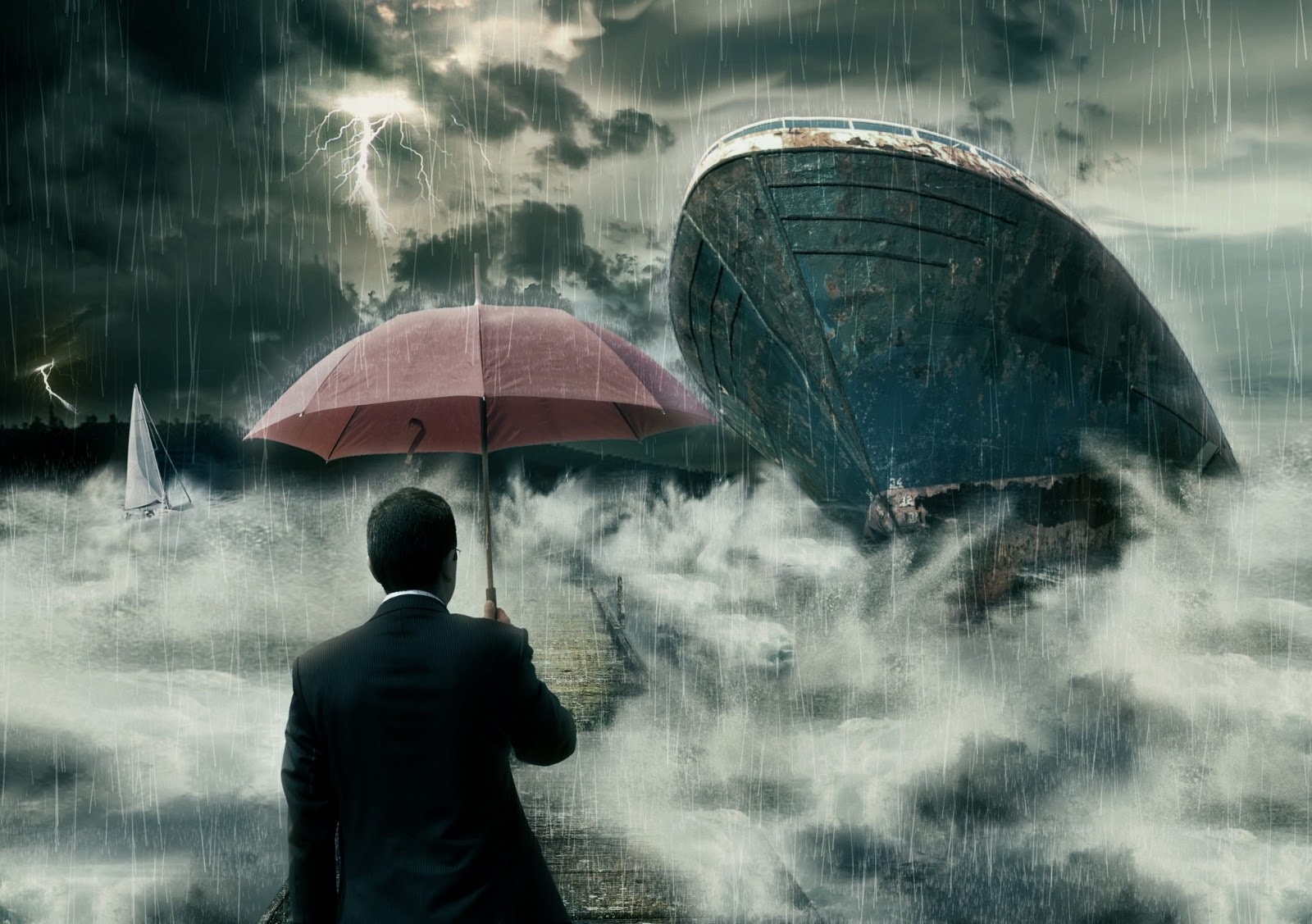 yadav 로고 벽지,우산,비,하늘,구름,삽화