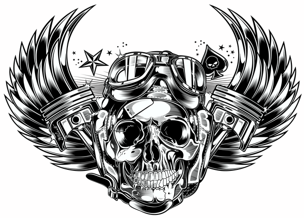 yadav logo wallpaper,illustration,drawing,personal protective equipment,skull,black and white