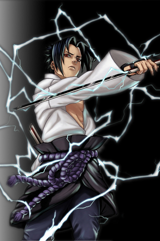 fond d'écran sasuke uchiha iphone,dessin animé,anime,oeuvre de cg,cheveux noirs,illustration