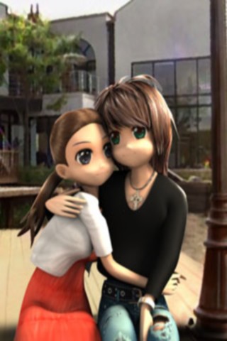 live wallpaper love couple,animated cartoon,cartoon,friendship,interaction,animation