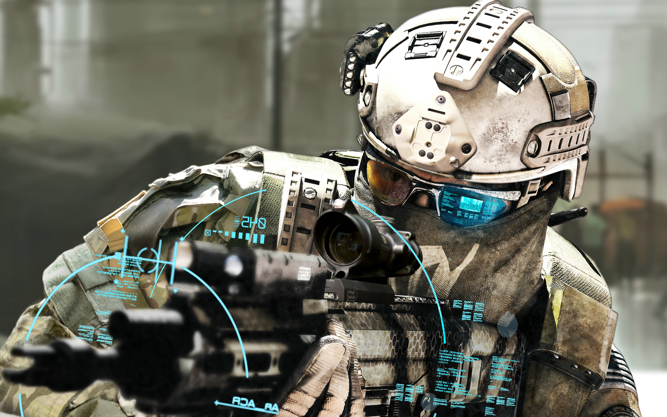 ghost recon future soldier wallpaper,helmet,personal protective equipment,soldier,sports gear,headgear