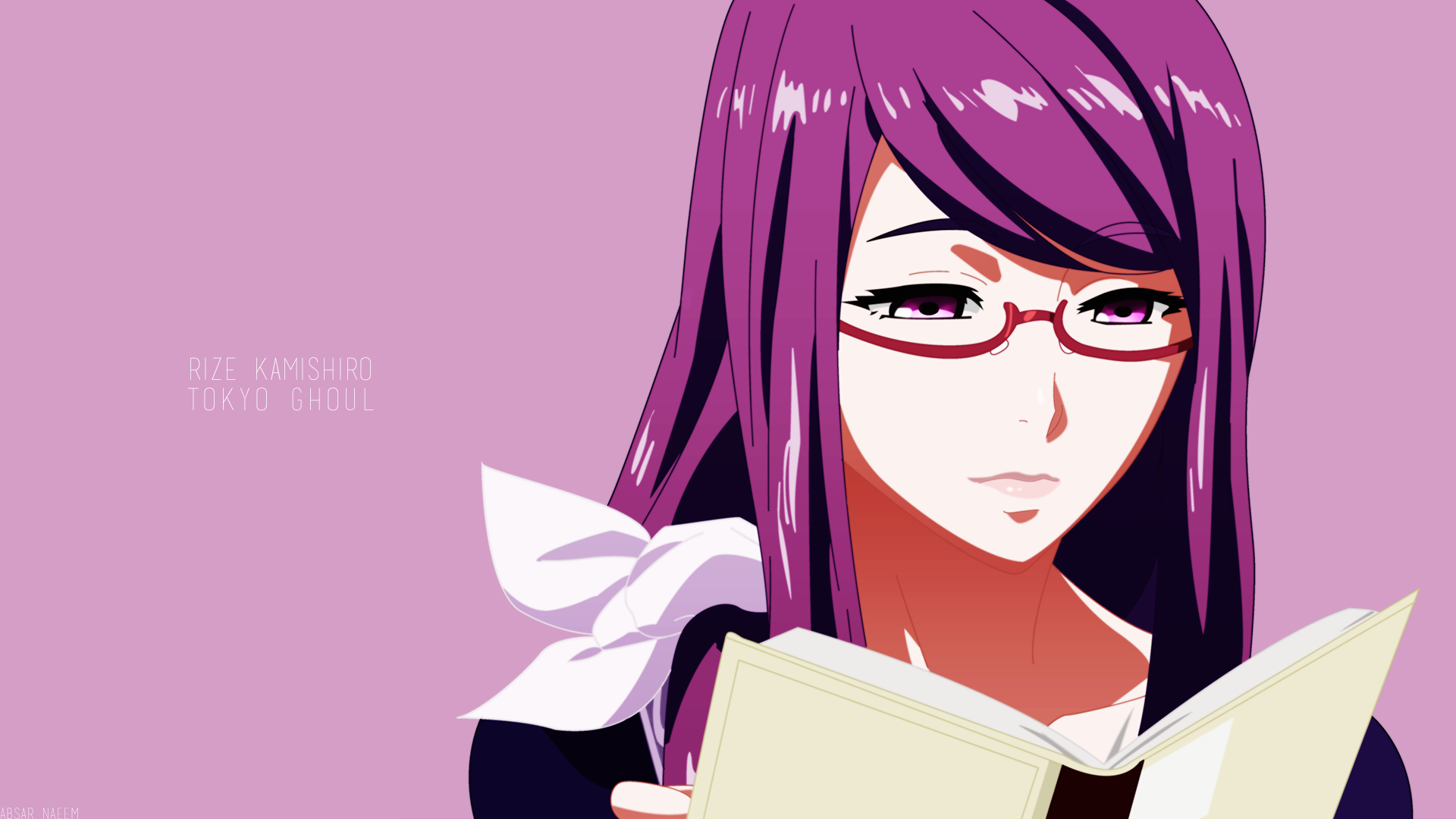 wallpaper anime cantik,cartoon,anime,hime cut,glasses,mouth