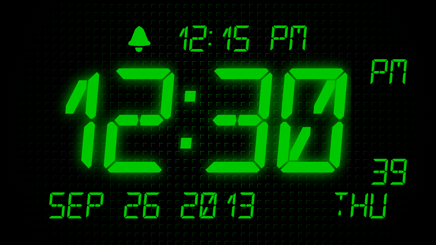 live clock wallpaper desktop free download,digital clock,green,display device,font,text