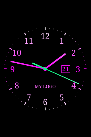 live clock wallpaper for mobile,clock,analog watch,font,text,pink
