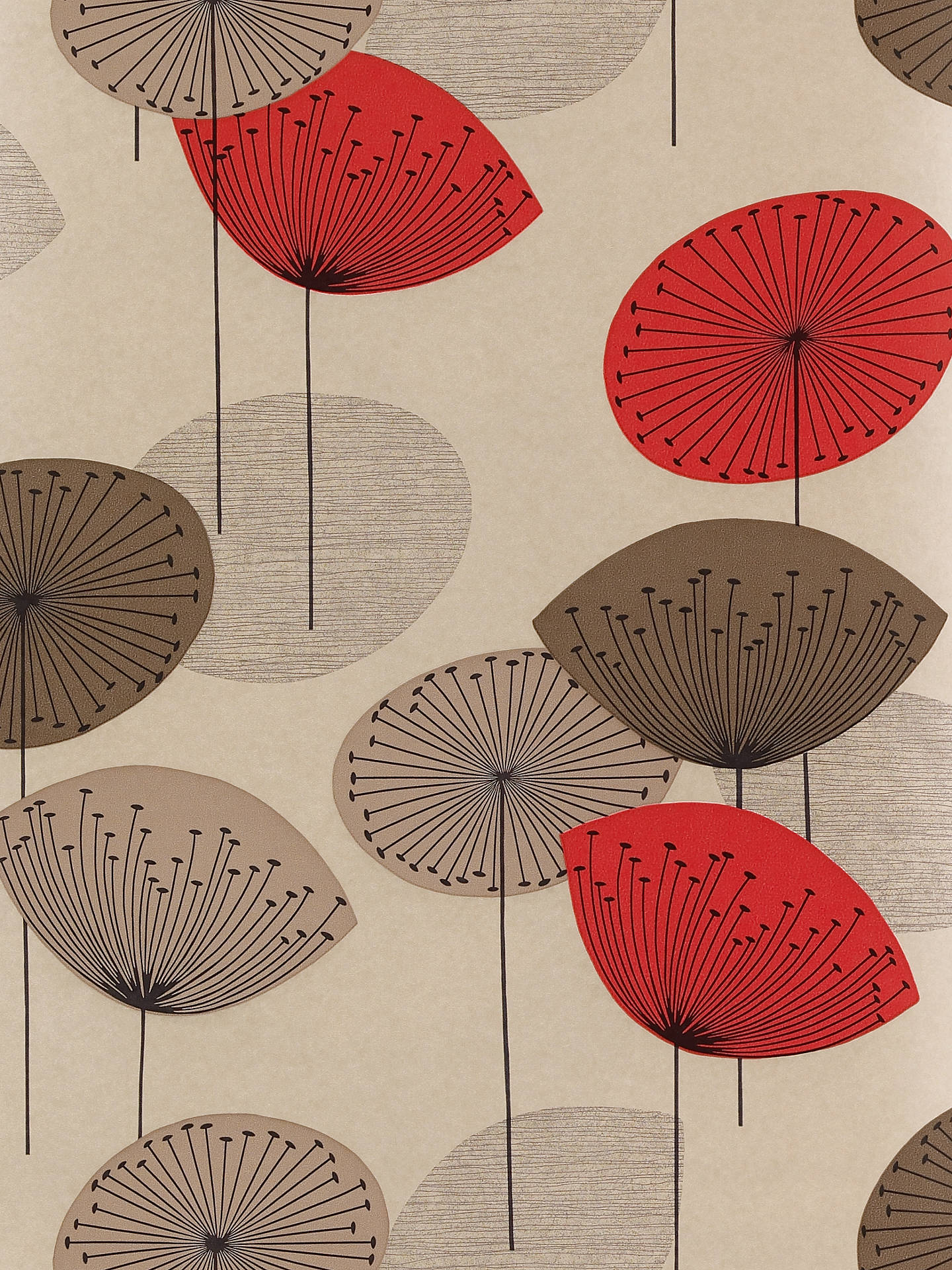 민들레 시계 벽지,우산,베이지,무늬,천장
