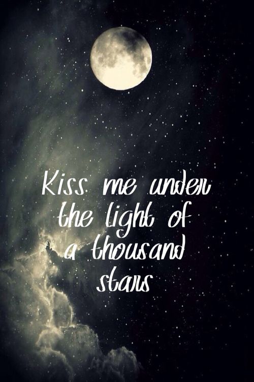 kiss me wallpaper,sky,moon,darkness,moonlight,text