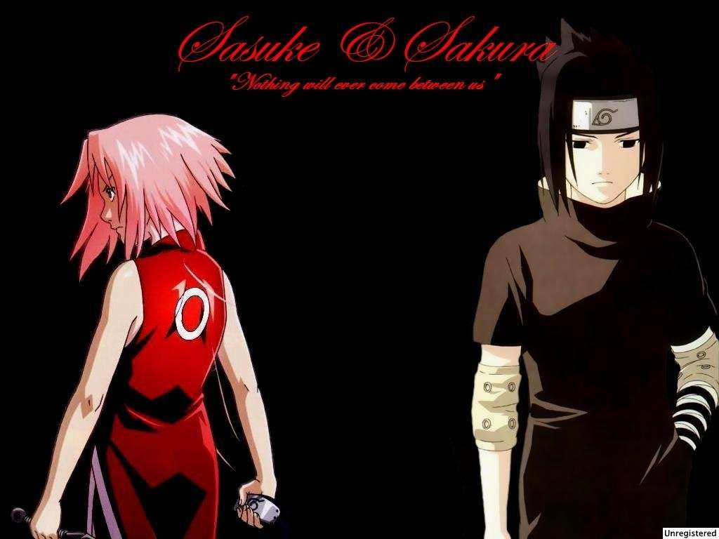 carta da parati sasuke dan sakura,anime,cartone animato,naruto,animazione,font