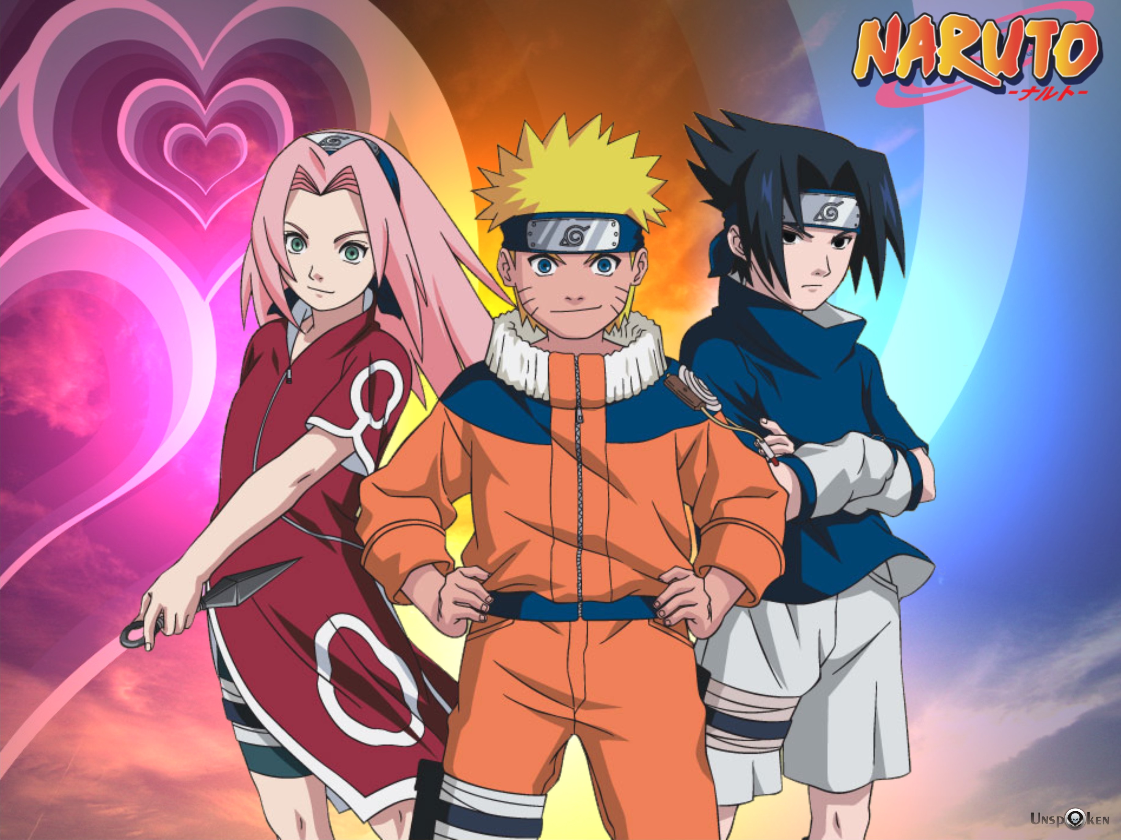 wallpaper sasuke dan sakura,anime,naruto,cartoon,artwork,fictional character