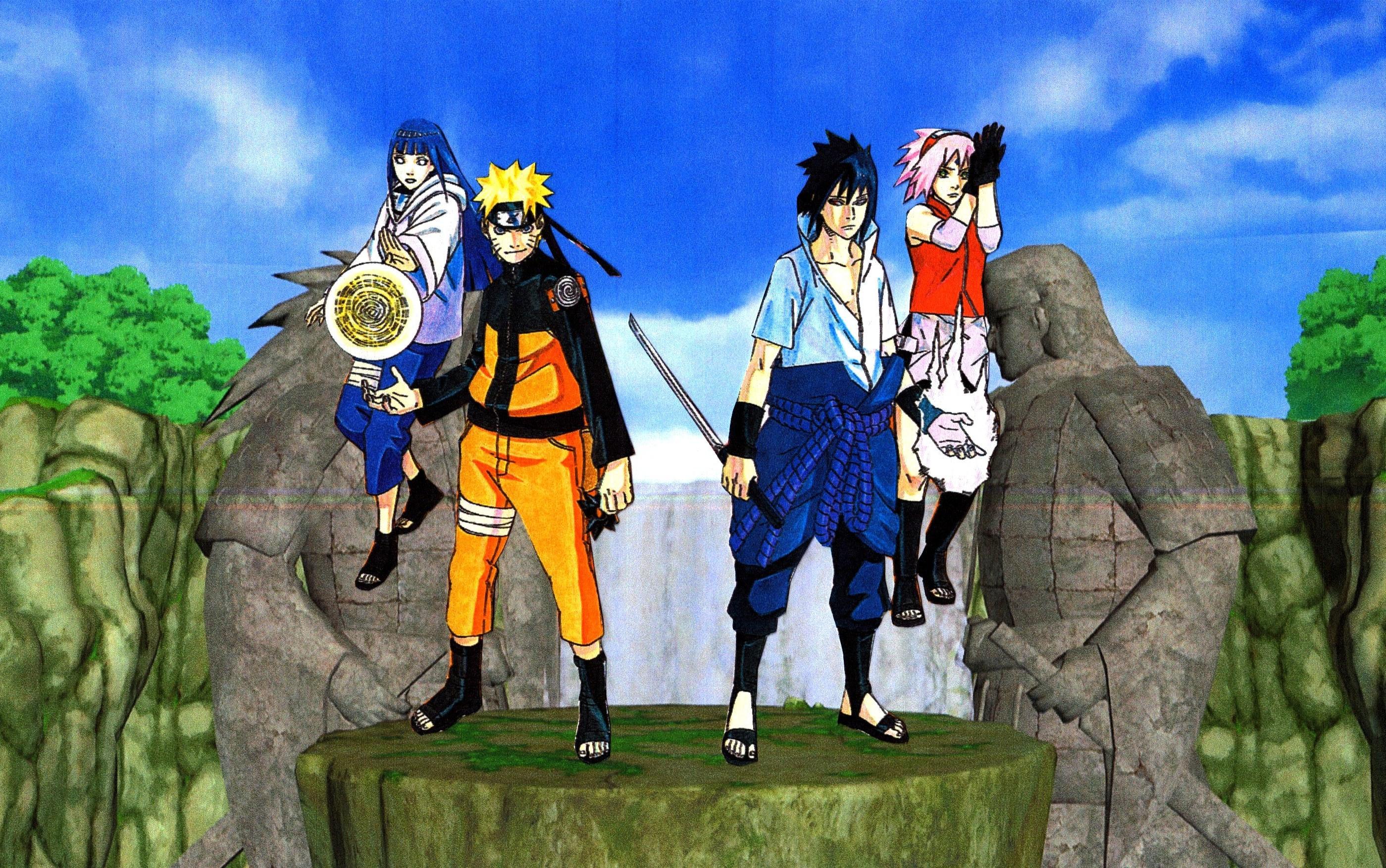 wallpaper sasuke dan sakura,animated cartoon,anime,cartoon,animation,screenshot