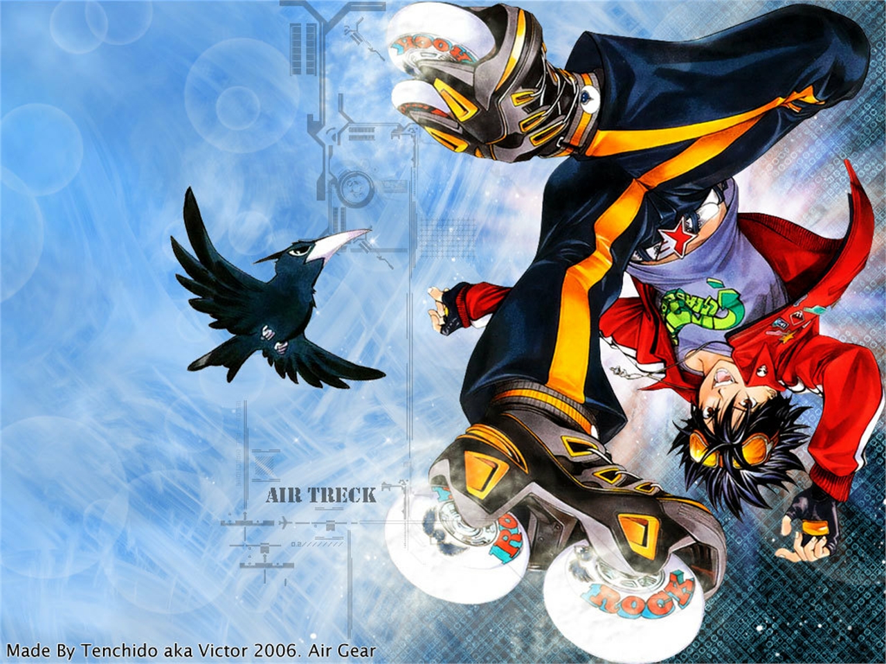 air gear wallpaper,cartoon,animated cartoon,fictional character,illustration,hero