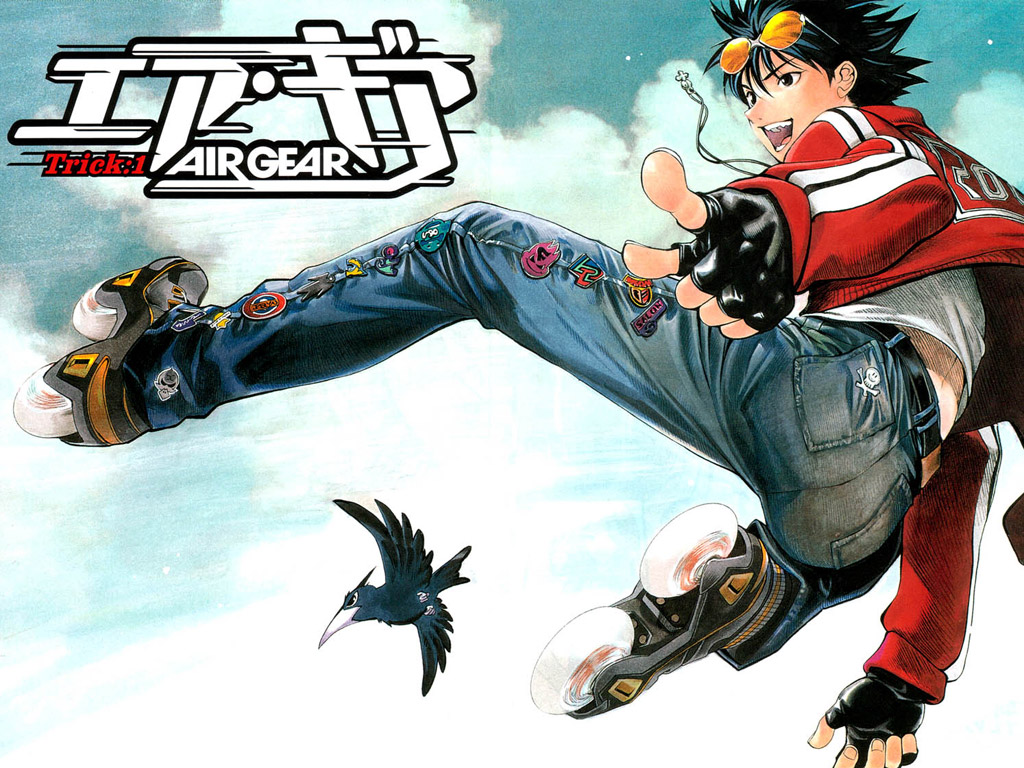 papier peint air gear,jeu d'aventure d'action,dessin animé,anime,dessin animé,personnage fictif