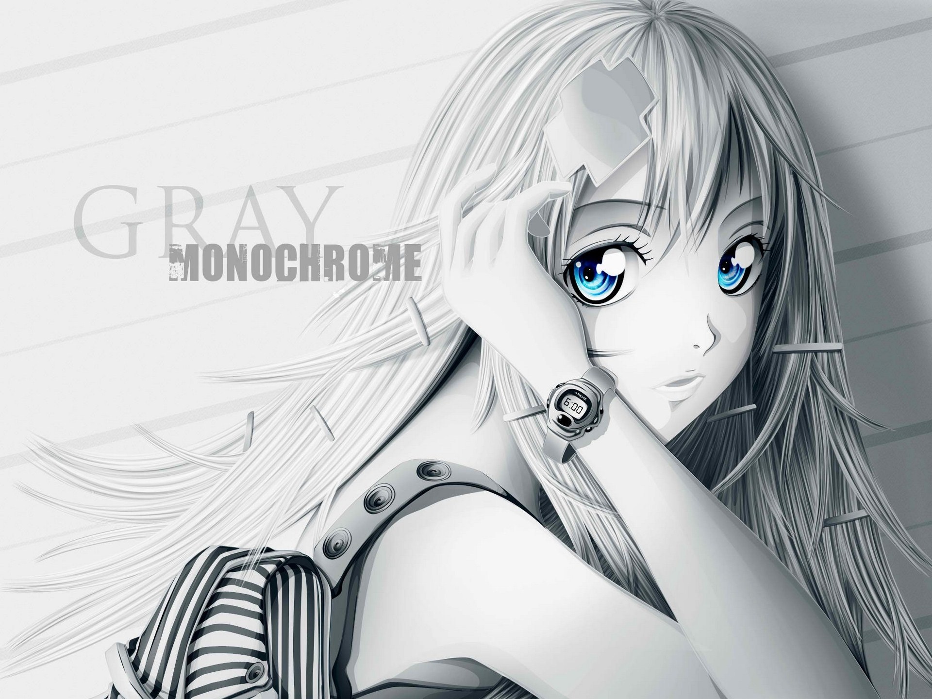 air gear wallpaper,face,cartoon,anime,cg artwork,monochrome