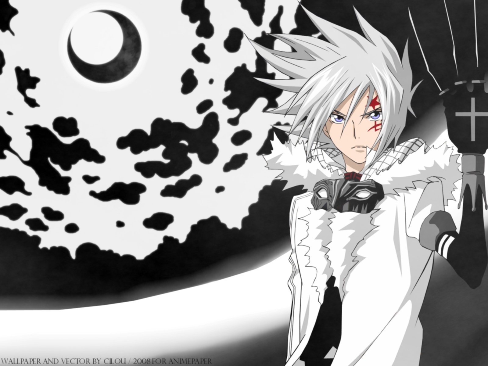 d gray man wallpaper,cartoon,anime,illustration,cg artwork,black hair