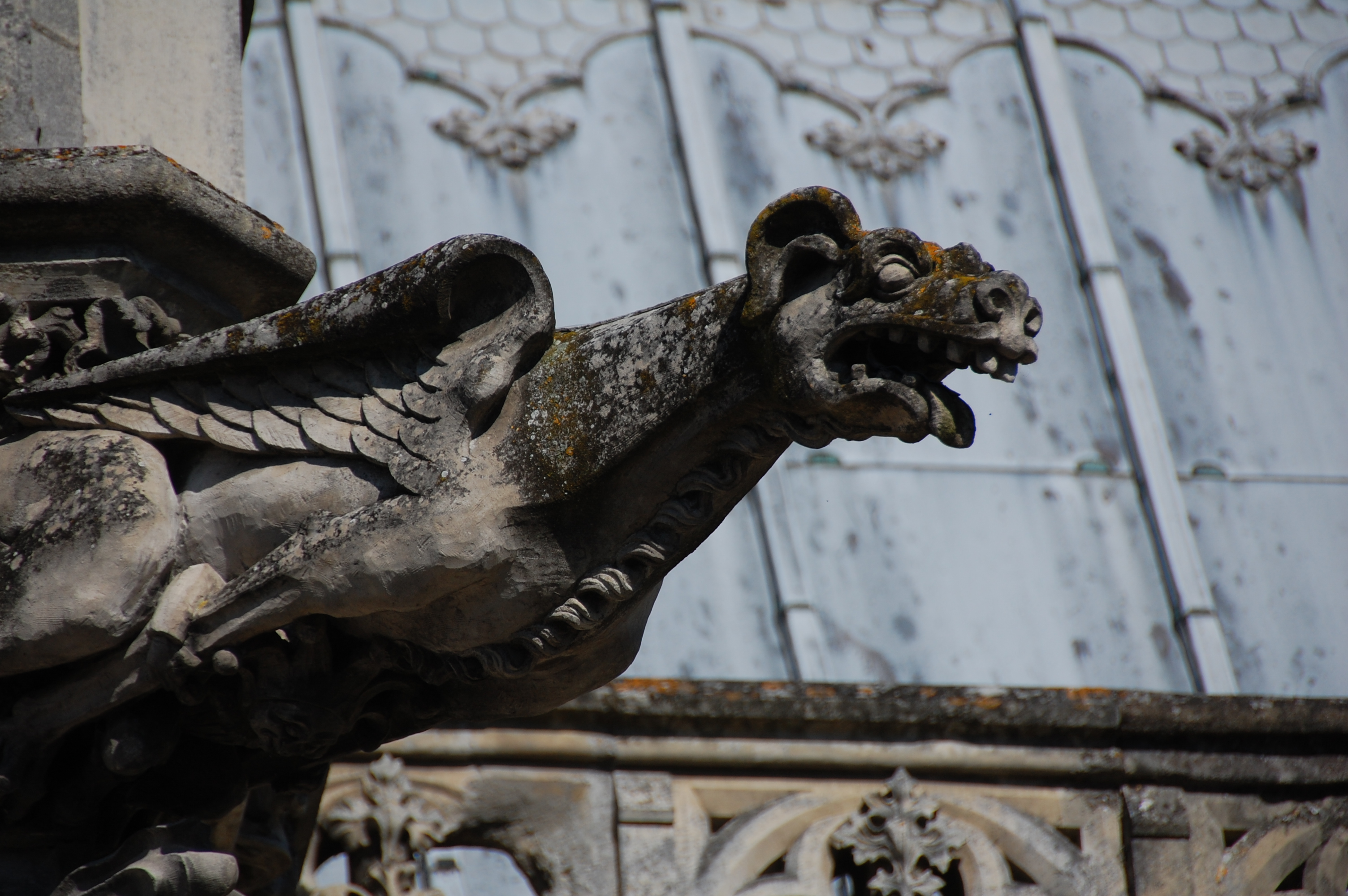 carta da parati gargoyle,scultura,doccione,arte,statua,architettura