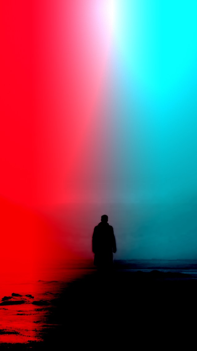 블레이드 러너 아이폰 배경 화면,하늘,빨간,빛,수평선,분홍