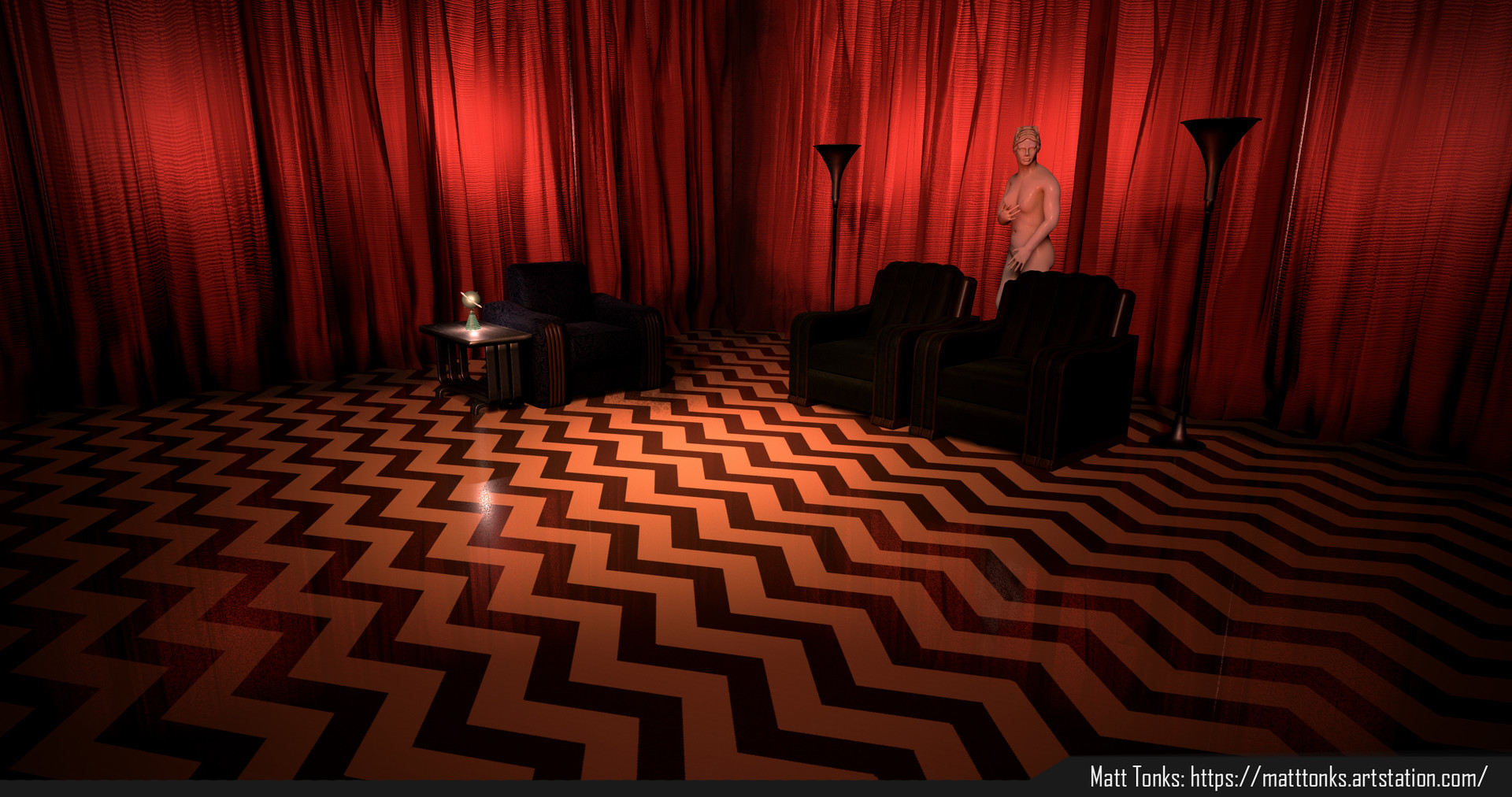 Black Lodge Twin Peaks Red Room- WallpaperUse