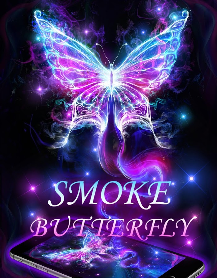 humo mágico de pantalla en vivo,púrpura,violeta,neón,mariposa,insecto