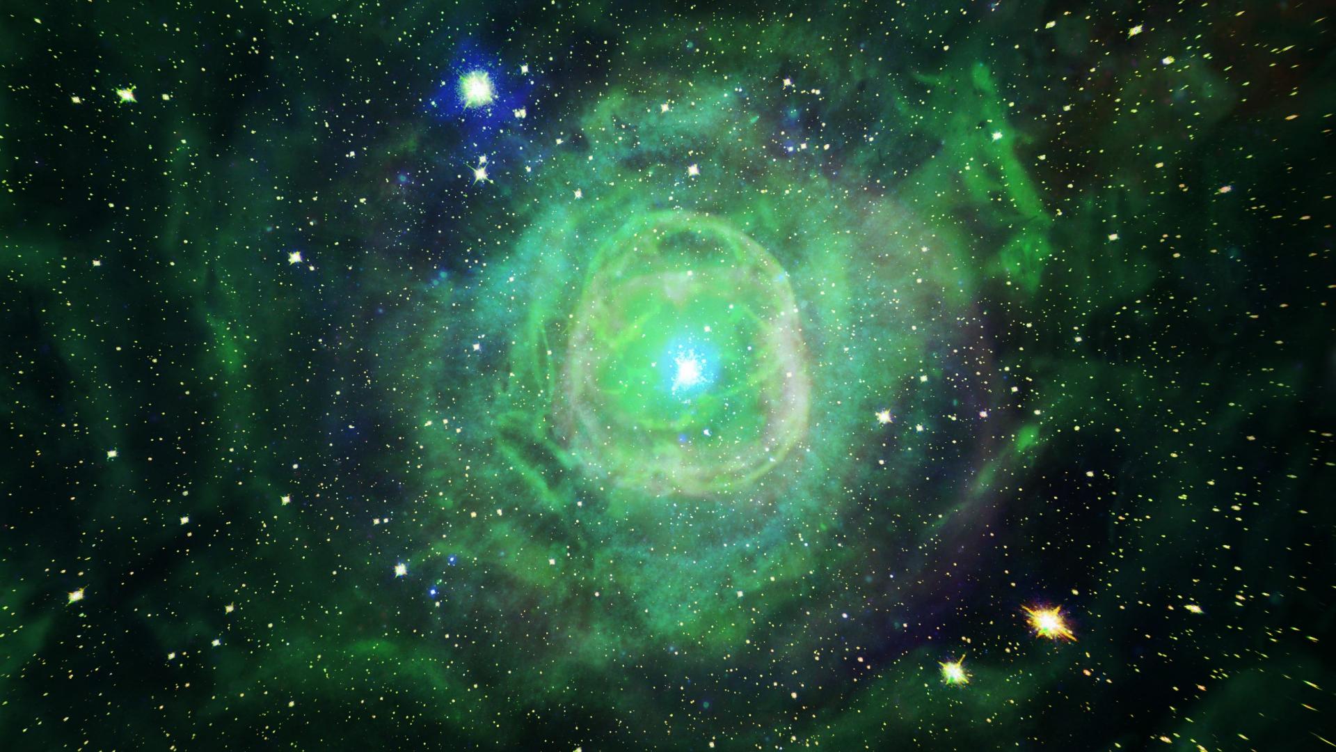 carta da parati dello spazio verde,natura,verde,galassia,nebulosa,oggetto astronomico