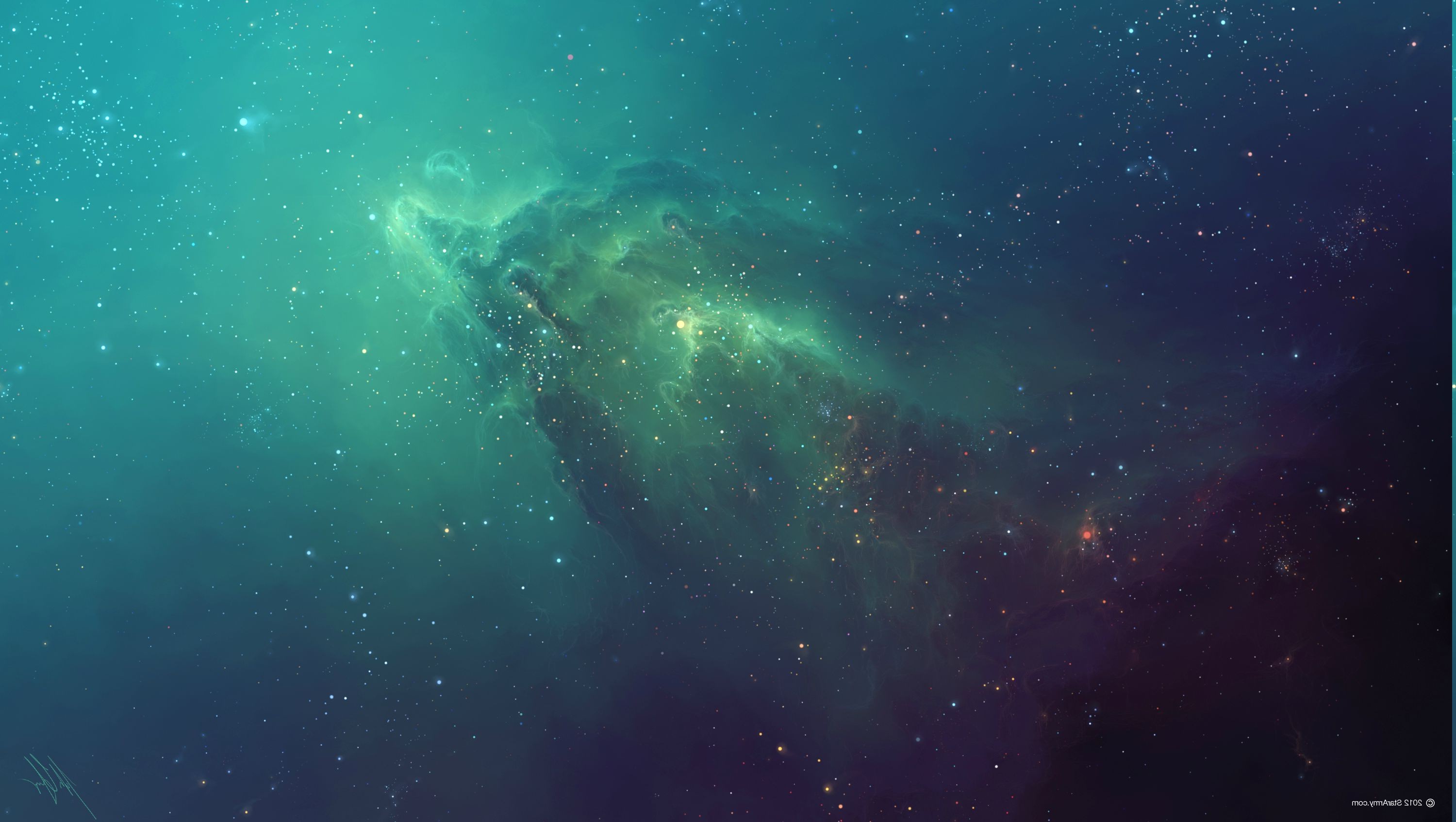 fondo de pantalla de espacio verde,verde,nebulosa,cielo,agua,atmósfera