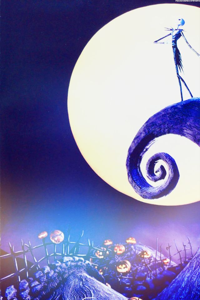nightmare before christmas phone wallpaper,sky,graphic design,illustration,atmosphere,space