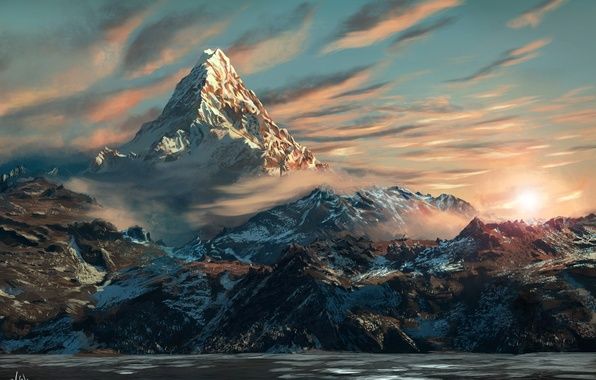 hobbit wallpaper hd,nature,sky,mountainous landforms,mountain,mountain range