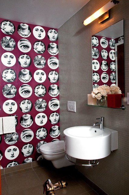 funky bathroom wallpaper,bathroom,room,interior design,shower curtain ...