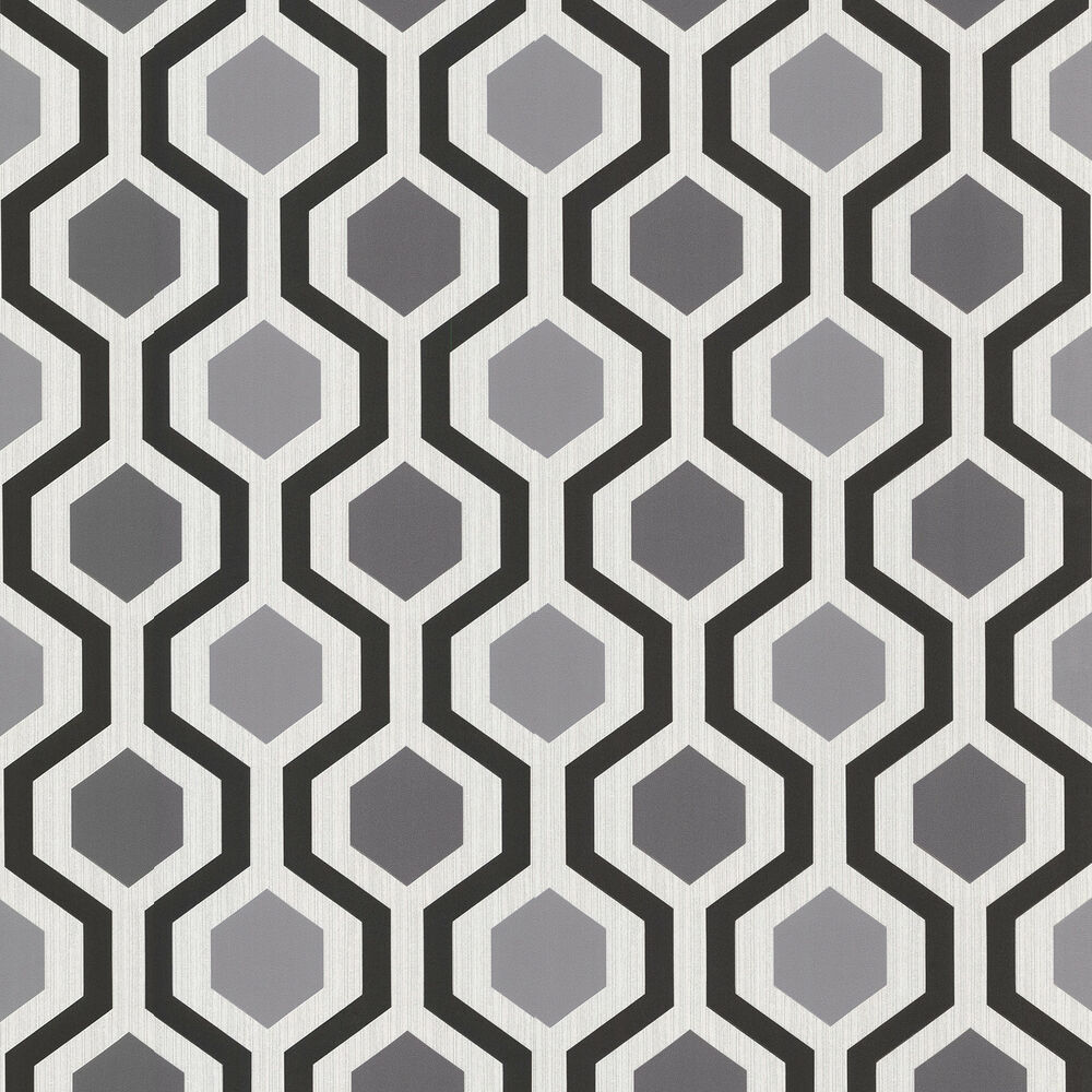 Geometric Wallpaper Black And White- WallpaperUse