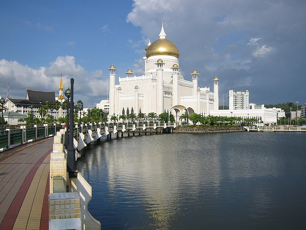 beautiful mosque wallpapers,landmark,sky,building,city,river