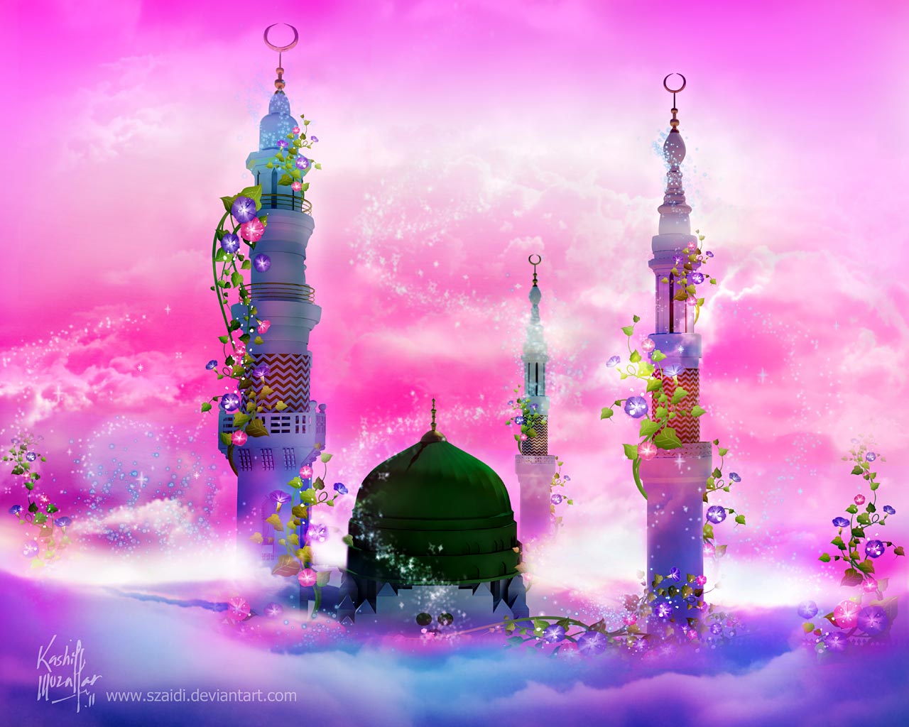 beautiful mosque wallpapers,landmark,purple,violet,spire,sky