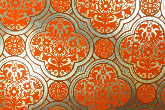 papier peint orange et or,modèle,orange,arts visuels,conception,motif