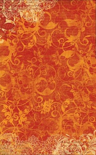 papier peint orange et crème,orange,modèle,jaune,pêche,textile